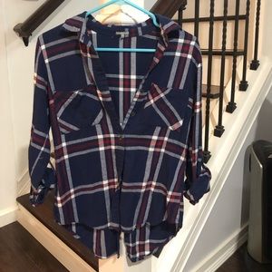 Charlotte Russe plaid flannel